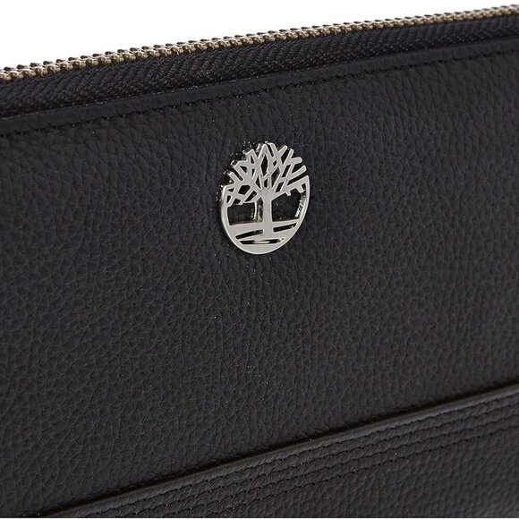 Women's Leather RFID Zip Around Wallet Clutch with Wristlet Strap - Picture 3 of 5